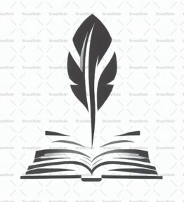 Offenes Buch und Feder